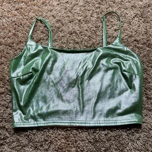 Green Metallic Women's Top